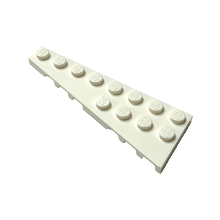 Wedge, Plate 8 x 3 Left, Part# 3544 Part LEGO® White
