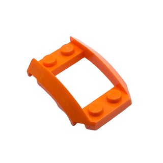 Wedge 4 x 3 Open with Cutout and 4 Studs, Part# 47755 Part LEGO® Orange