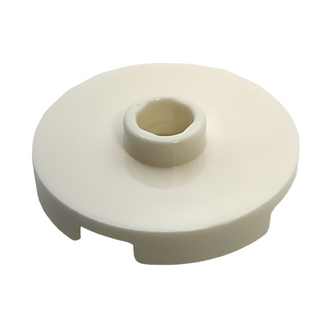 Tile, Round 2x2 with Open Stud, Part# 18674 Part LEGO® White