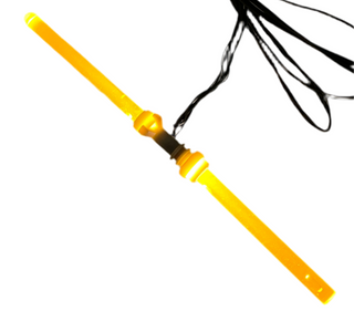 Light-Up Double-Bladed Lightsaber, DIY System, Reconnectable, LDS-LA Custom Parts United Brick Co® Yellow