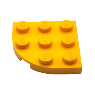 Plate, Round Corner 3x3, Part# 30357 Part LEGO® Bright Light Orange