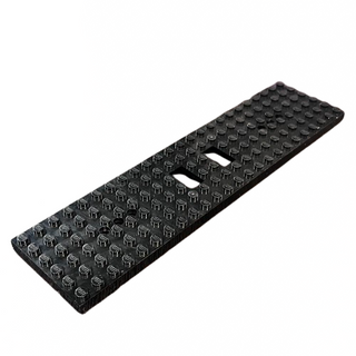 LEGO® Train Base 6 x 28 with 3 Round Holes Each End (Old Style), Part# 4093a Part LEGO® Black Very Good