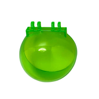 Windscreen 6 x 6 x 3 Canopy Half Sphere with Dual 2 Fingers, Part# 50747 Part LEGO® Trans-Bright Green