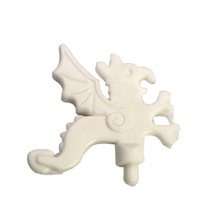 Minifigure, Plume Dragon, Part# x47 Part LEGO® White Very Good