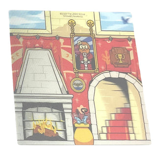 Harry Potter Plastic 3D Backdrop with Gryffindor Common Room Pattern, Part# 104681 Part LEGO®