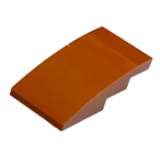 Slope, Curved 4 x 2, Part # 93606 Part LEGO® Dark Orange  