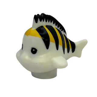 Fish, Black Stripes, Yellow Dorsal (Flounder/Fabius), 15679pb02 LEGO® Animals LEGO®