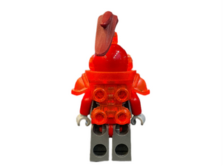 Macy Halbert - Trans-Neon Orange Visor and Armor, nex119 Minifigure LEGO®