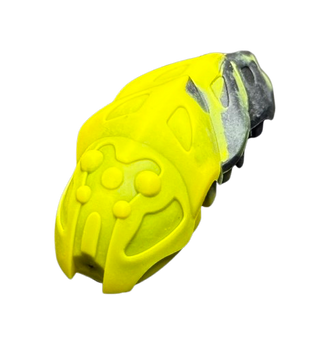 Bionicle Rahkshi Kraata Stage 4 with Marbled Pattern, Part# kraata4 Part LEGO® Yellow Head (Black Tail)
