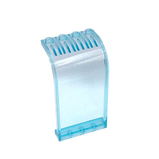 Panel 3 x 4 x 6 Curved Top, Part# 2571 Part LEGO® Trans-Light Blue Very Good