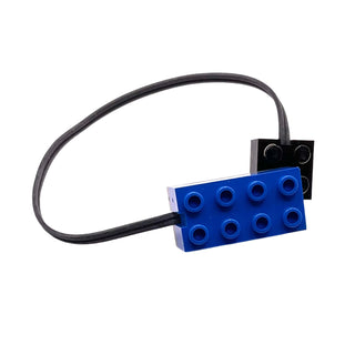 Electric Sensor with Light and Connection (25.5 Studs Total Length), Part# 2982c25 Part LEGO® Blue Very Good