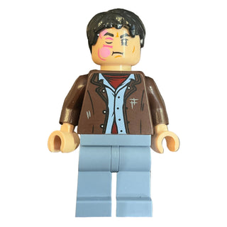 Harry Potter - Dark Brown Open Jacket, Sand Blue Legs, Bright Pink Stinging Jinx Face, hp528 Minifigure LEGO®