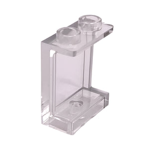 Panel 1 x 2 x 2 with Side Supports - Hollow Studs, Part# 87552 Part LEGO® Trans-Clear