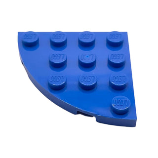 Plate Round Corner 4x4, Part# 30565 Part LEGO® Blue