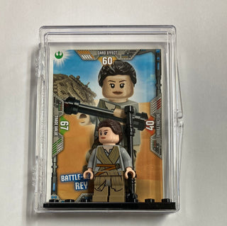 Rey Dark Tan Tied Robe, sw0677 Minifigure LEGO® Like New - With Card and Case  