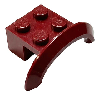 Vehicle, Mudguard 4 x 2 1/2 x 1 with Arch Round, Part# 98282 Part LEGO® Dark Red