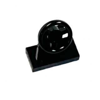 Vehicle, Steering Stand 1 x 2 with Black Steering Wheel, Part# 3829c01 Part LEGO® Black  