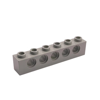 Technic, Brick 1x6 with Holes, Part# 3894 Part LEGO® Light Gray