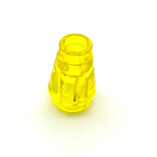 Cone 1x1 with Top Groove, Part# 4589b Part LEGO® Trans-Yellow  