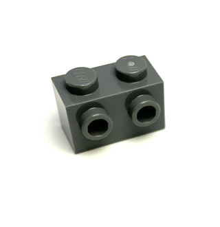 Brick, Modified 1x2 with Studs on 1 Side, Part# 11211 Part LEGO® Dark Bluish Gray  