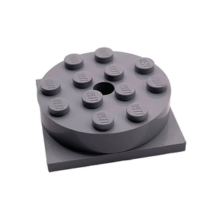 Turntable 4 x 4 Square Base with (Same Color) Top (3403 + 3404), Part# 3403c01 Part LEGO® Light Bluish Gray