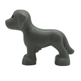 Dog with Shaggy Fur, Ears, and Tail, Medium Nougat Eyes LEGO® Animals LEGO®