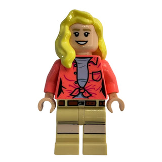 Dr. Ellie Sattler - Coral Shirt, Hair over Shoulder, jw116 - LEGO® Jurassic World