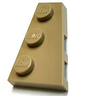 Wedge, Plate 3 x 2 Right, Part# 43722 Part LEGO® Dark Tan