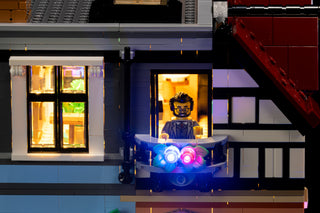 Tudor Corner 10350 Custom Lighting Kit for LEGO® Set Light up kit United Brick Co®