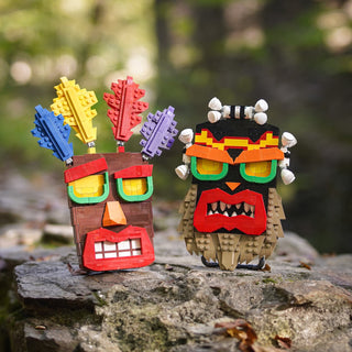 Life-Sized Aku Aku Mask Artifact/Item Bricker Builds