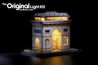 Brick Loot Light Kit For Are de Triomphe - 21036 Light up kit United Brick Co®