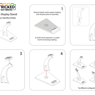 30 Degree Display Stand for LEGO® Sets display case Tricked Out Bricks