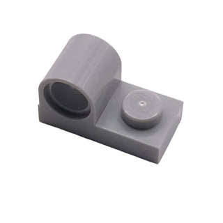 Plate, Modified 1x2 with Pin Hole on Top, Part# 11458 Part LEGO® Light Bluish Gray