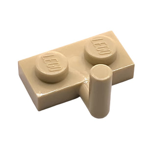 Plate, Modified 1x2 with Bar Arm Up (Horizontal Arm 5mm), Part# 4623b Part LEGO® Tan
