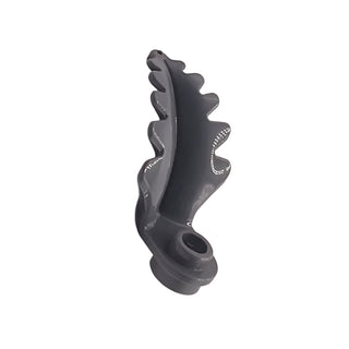 Plant Plate, Round 1x1 with Curved, Upright Leaf, Part# 2682 Part LEGO® Dark Bluish Gray