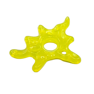 Slime, Splat with Hole, Part# 65726d Part LEGO® Trans-Neon Green