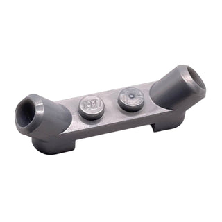 Plate, Modified 1x4 with Angled Tubes, Part# 61072 Part LEGO® Pearl Light Gray