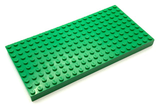 10x20 Brick Plate with Bottom Tubes in Single Row Around Edge with Dual Cross Supports, Part# 700eD2 Part LEGO® Playtoy - Green  