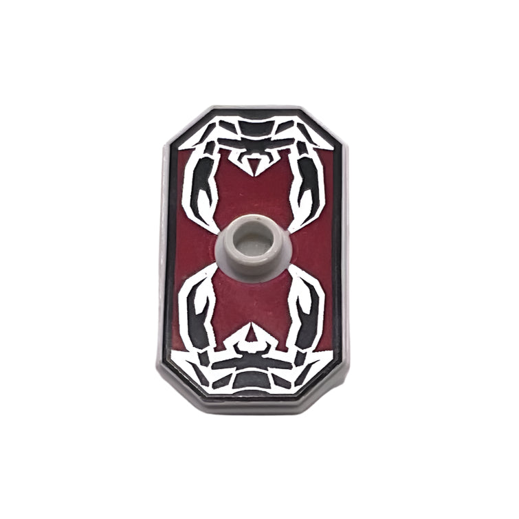 Shield Octagonal Long with Stud with Knights Kingdom Vladek Scorpion P ...