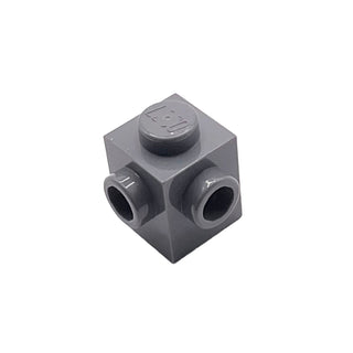 Brick, Modified 1x1 with Studs on 2 Sides (Adjacent), Part# 26604 Part LEGO® Dark Bluish Gray