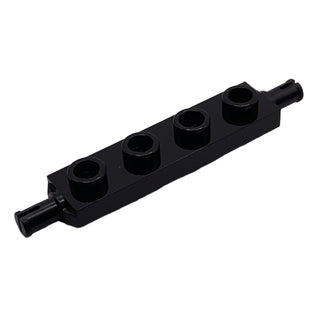 Plate, Modified 1x4 with Wheels Holder, Part# 2926 Part LEGO® Black