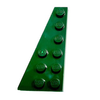 Wedge, Plate 6 x 3 Left, Part# 54384 Part LEGO® Dark Green