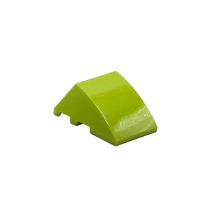 Wedge 4 x 3 Triple Curved No Studs, Part# 64225 Part LEGO® Lime