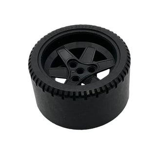 Wheel 68.8 x 36 ZR Solid Smooth, Part# 44777 Part LEGO® Black Very Good