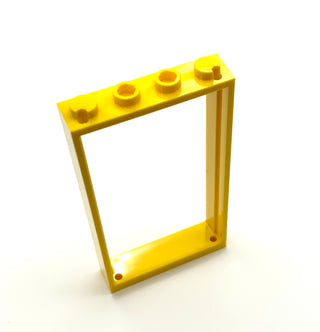 Door Frame 1x4x6 with Two Holes on Top and Bottom, Part# 60596 Part LEGO® Yellow  