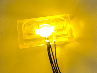 1x2 Light-Up Plate, DIY System, Reconnectable, LS1x2P-LA Custom Parts United Brick Co®