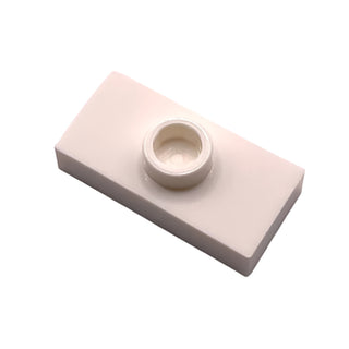 Plate, Modified 1x2 with 1 Stud without Groove (Jumper), Part# 3794a Part LEGO® White