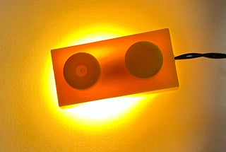 1x2 LED Light-up Plate, DIY System, LB1x2 DC Custom Parts United Brick Co® Yellow