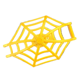 Minifigure, Weapon Spider Web, Large Hemisphere Shape with Bar Handle and Clips, Part# 80487 Part LEGO® Pearl Gold