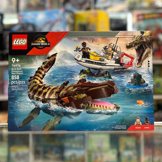 Brick-Built Mosasaurus Boat Mission - 76974 Building Kit LEGO®